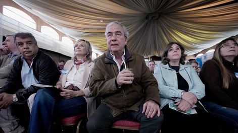 Rodrigo Blás, Laura Raffo y Luis Alberto Heber en un congreso del Herrerismo&nbsp;