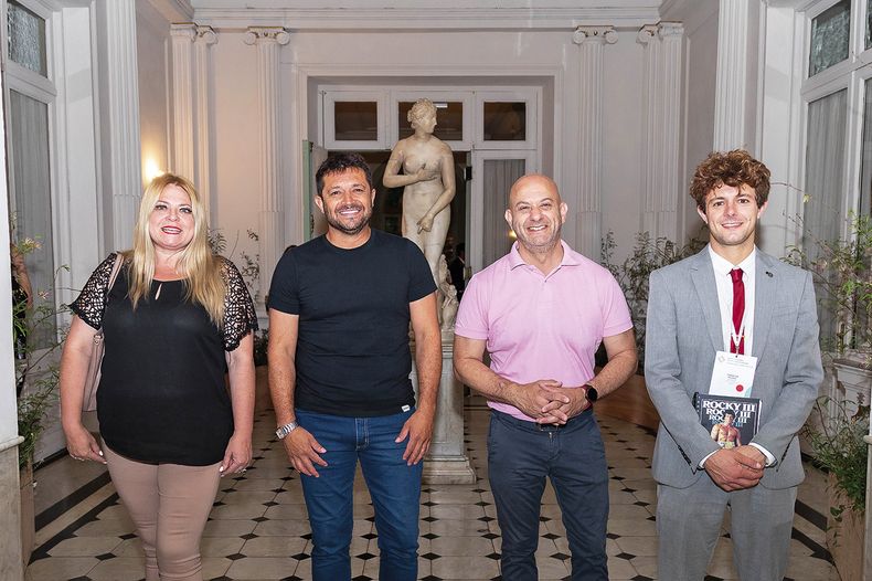 Alejandra Dupouy, Ulises Puntonet, Daniel Gómez y Joaquín Poleri, intendentes de la delegación de Argentina