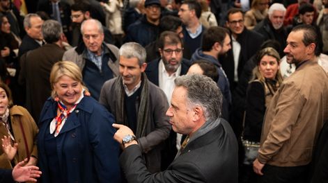 El presidente Yamandú Orsi durante el lanzamiento del Dialogo Social&nbsp;