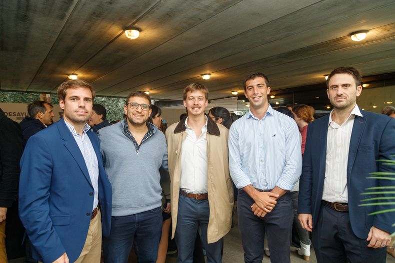 Federico Lacurcia, Alan Babic, Santiago Storace, Francisco Labat y Nicolás Caselli