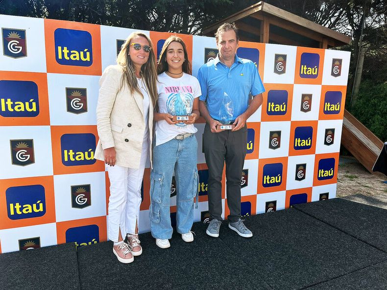 Magela Rotondo, gerenta de Personal Bank Itaú, María Paz Marqués y Miguel Reyes