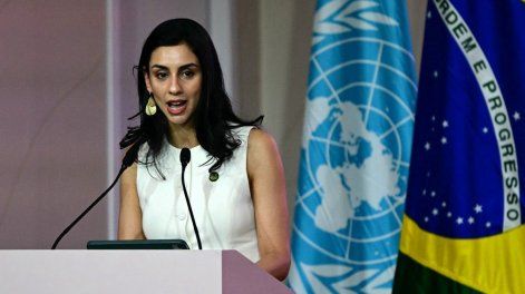 Fernanda Souza, directora nacional de Cambio Climático, del Ministerio de Ambiente, en la COP30.