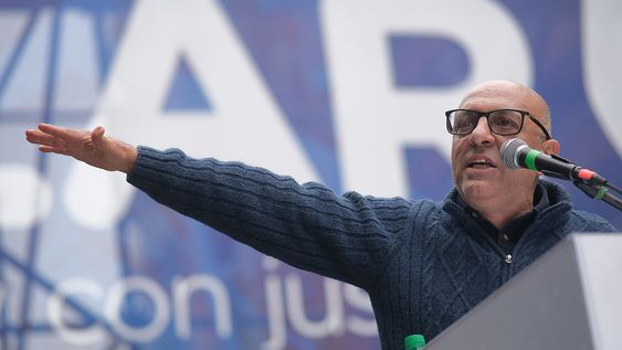 Marcelo Abdala durante el acto del PIT-CNT del Día de los Trabajadores Marcelo Abdala durante el acto del PIT-CNT del Día de los Trabajadores