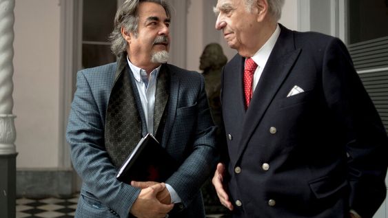 Gustavo Zubía y Julio María Sanguinetti. Foto: Ricardo Antúnez / adhocFOTOS Gustavo Zubía y Julio María Sanguinetti. Foto: Ricardo Antúnez / adhocFOTOS