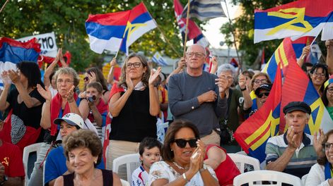 Acto del 55 aniversario del Frente Amplio en Juan Lacaze.