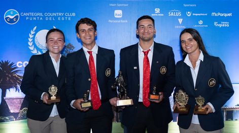 Ganadores de la Copa Artigas y la Copa Río de la Plata, Michele Melandri, Raúl Román, Martín Sandoval y Antonia Matte