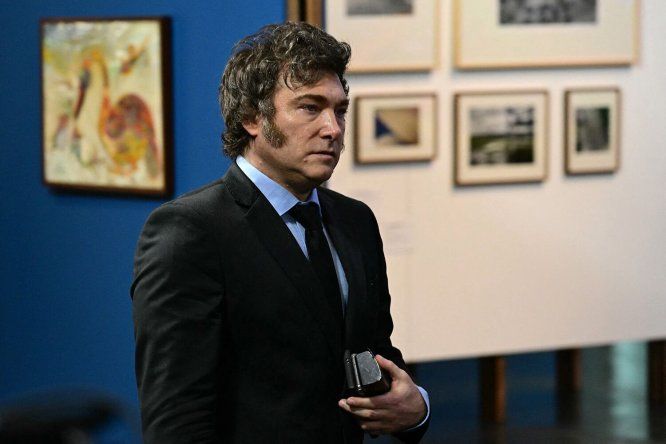 Javier Milei durante un acto del G20 en Río de Janeiro, noviembre 2024.