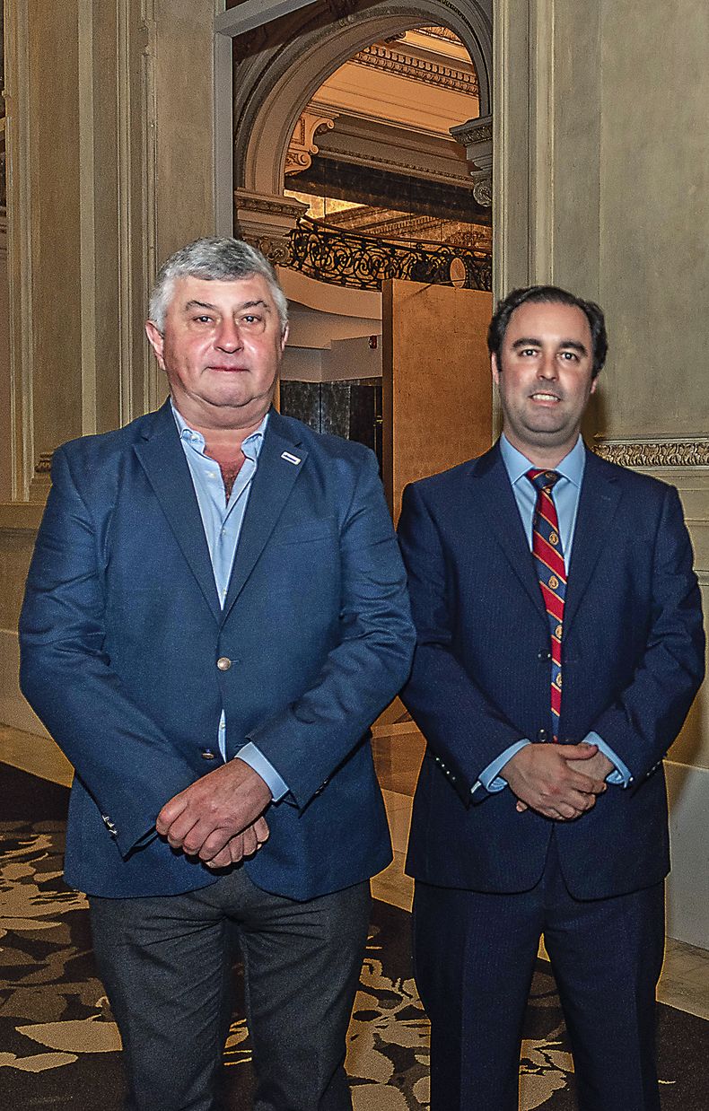 El presidente de Fundación Libertad Gerardo Bongiovanni con el fundador de CED Hernán Bonilla