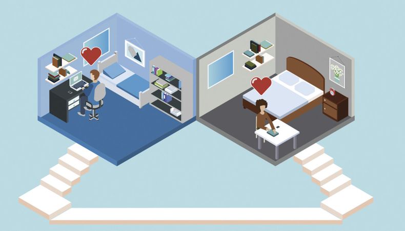 imagen de Las parejas que deciden vivir en casas separadas