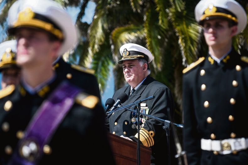 Jorge Wilson, comandante en jefe de la Armada, recomendó al ministro de Defensa la compra de los buques a Cardama. Fotos: Javier Calvelo, adhocFOTOS
