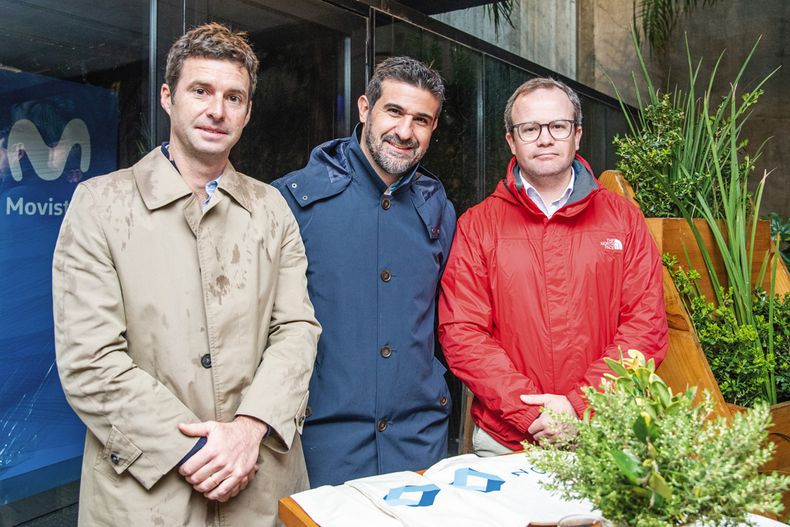 Agustín Fernández, Martín Olivera y Alfredo Muñoz