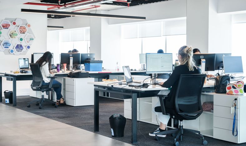 Las oficinas de BASF en el World Trade Center del Buceo.