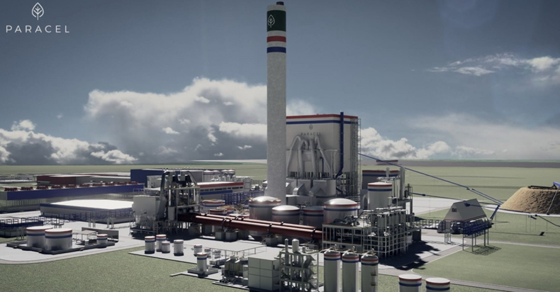 Así se verá la planta de celulosa de Paracel, en Paraguay, una vez construida; la inversión rondará los US$ 3.600 millones y será financiada con capital y deuda de largo plazo, según informó BID Invest