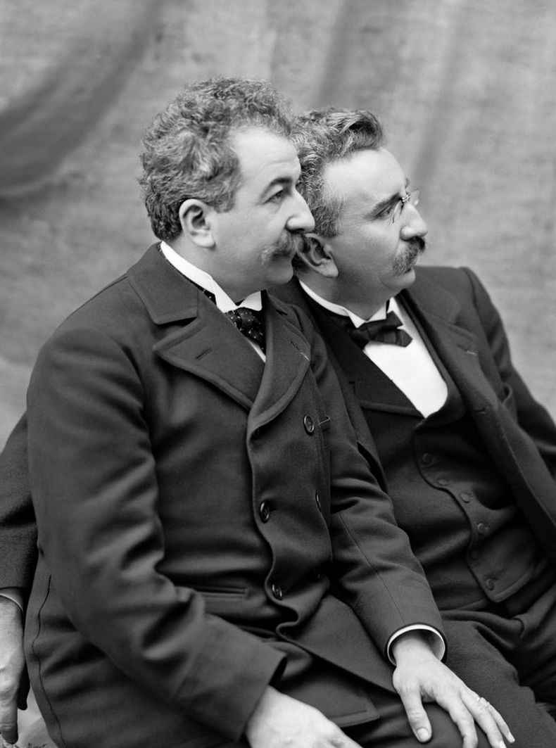 Auguste y Louis Lumière.&nbsp;