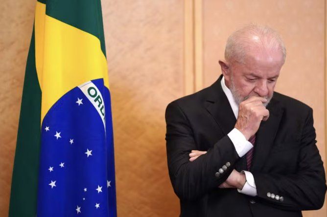 Lula durante un encuentro oficial en Brasil.