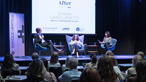 Búsqueda | Emma Sanguinetti estuvo en el segundo encuentro After Culturales. Foto: Valentina Weikert
