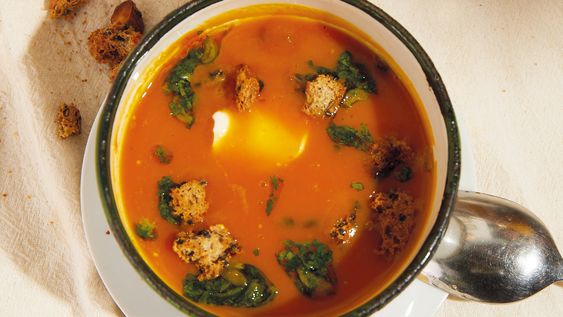 Sopa de calabaza de Lucía Soria.&nbsp; 
