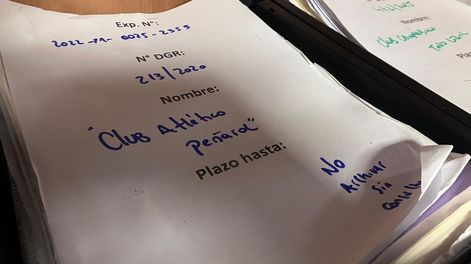 Expediente del MEC sobre el Club Atlético Peñarol.