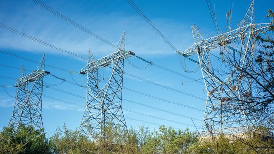 Tendido eléctrico de UTE. Tendido eléctrico de UTE.
