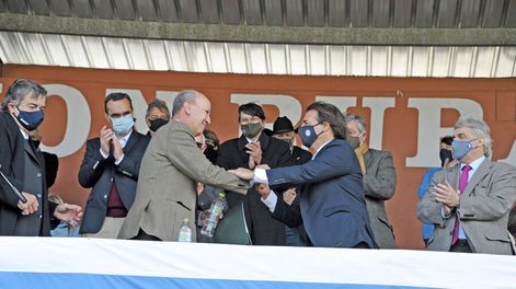 La Asociación Rural y el gobierno mostraron afinidad en sus planteos y la visión del sector agropecuario. Foto: Presidencia de la República, Walter Paciello