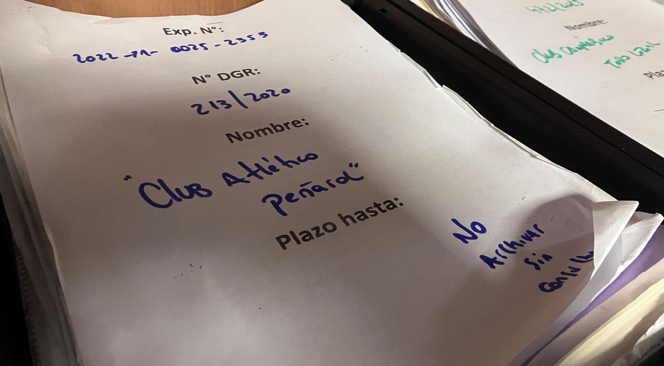 Expediente del MEC sobre el Club Atlético Peñarol.