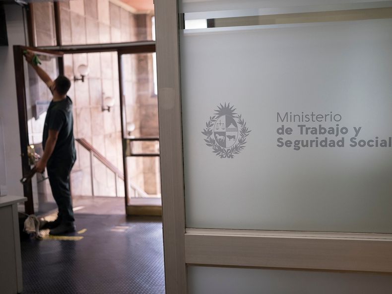 Sede del Ministerio de Trabajo y Seguridad Social, en la Cuidad Vieja.