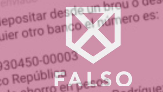 imagen de Es falso que el FA haya solicitado depósitos bancarios para financiar viajes de votantes para el balotaje imagen de Es falso que el FA haya solicitado depósitos bancarios para financiar viajes de votantes para el balotaje
