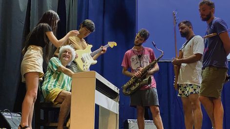 Búsqueda | David Kikoski en la clínica que dio en la Casa de la Cultura de Mercedes. Fotos: Javier Alfonso