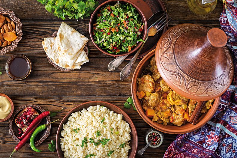 Tajine tradicional del libro Choukran. La cocina marroquí casera de hoy, de Abdel Alaoui.