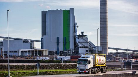 Planta de UPM 2 en la localidad de Pueblo Centenario en el departamento de Durazno. Foto: Mauricio Zina, adhocFOTOS