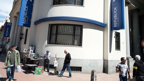 La casa central de República AFAP, en la avenida 18 de Julio.&nbsp;