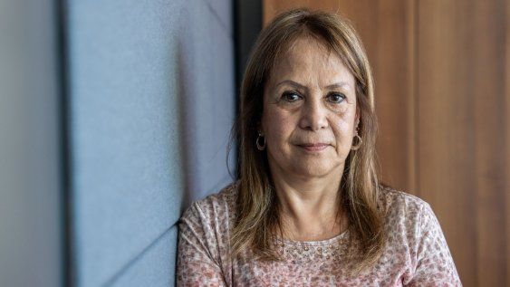 Ana Ferraris durante su entrevista con Búsqueda Ana Ferraris durante su entrevista con Búsqueda