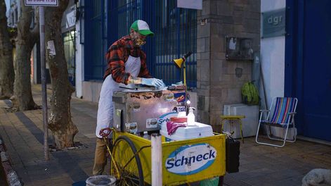 Un vendedor ambulante en Treinta y Tres &nbsp;