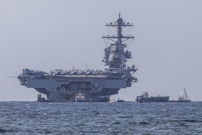 El portaviones estadounidense USS Gerald R. Ford.