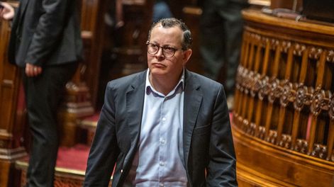 Álvaro Perrone, durante la votación de la Rendición de Cuentas en la Camara de Diputados en octubre de 2023