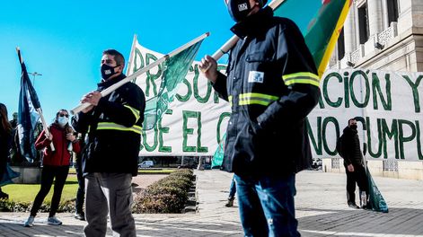 Protesta de FFOSE. Foto: Javier Calvelo / adhocFOTOS
