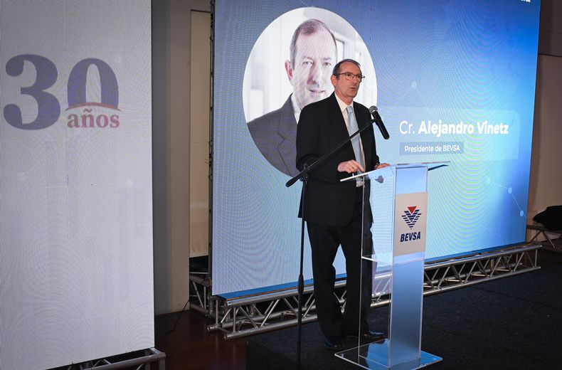 El presidente de la Bevsa, Alejandro Vinetz
