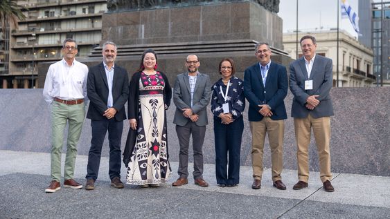 Directivos de las cámaras de agroquímicos de Latinoamérica en Montevideo.