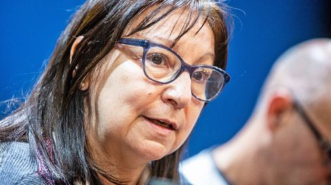 Elbia Pereira, secretaria general de la FUM. Foto: Mauricio Zina, adhocFOTOS