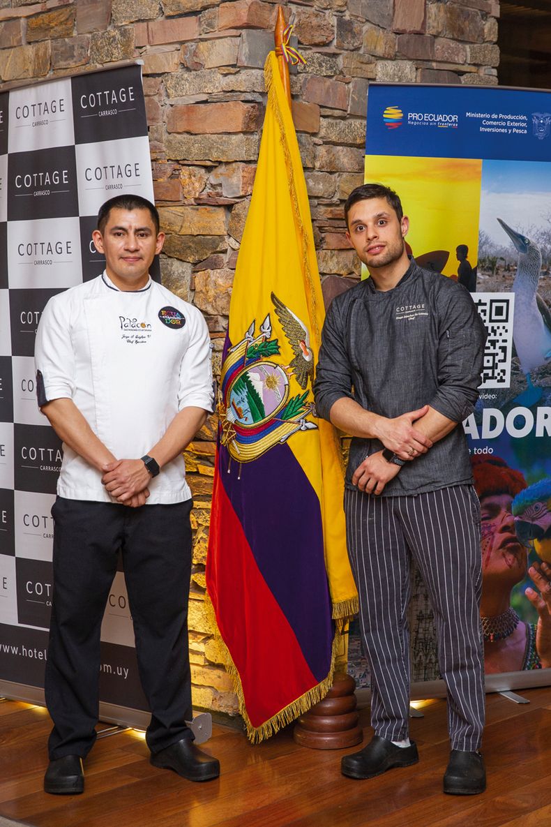 Los chefs Jorge Quizhpe y Diego Sánchez de Lozada