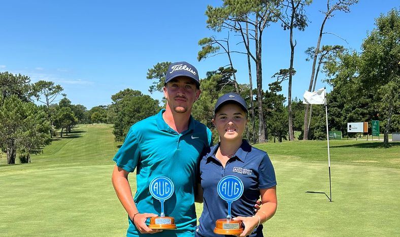 Campeones juveniles 2026, Lucas Meller y Carolina Mailhos.