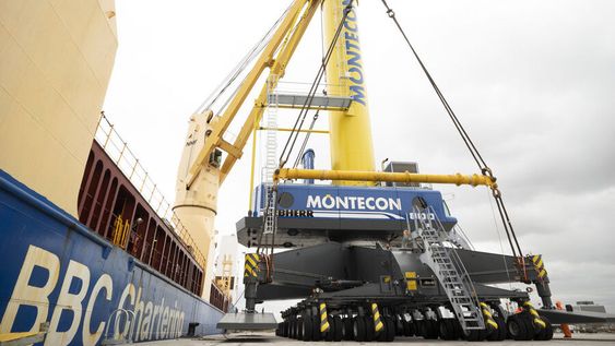 Grúa de Montecon. Grúa de Montecon.