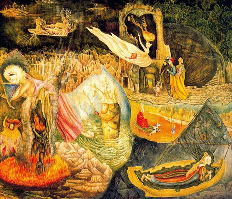Las distracciones de Dagoberto, adquisición del fundador del Malba. Foto: Pintura de Leonora Carrington