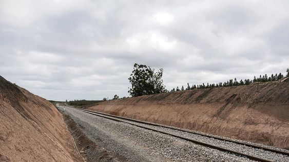 Las obras del Ferrocarril Central a la altura de Durazno. Foto: Ricardo Antúnez, adhocFOTOS Las obras del Ferrocarril Central a la altura de Durazno. Foto: Ricardo Antúnez, adhocFOTOS