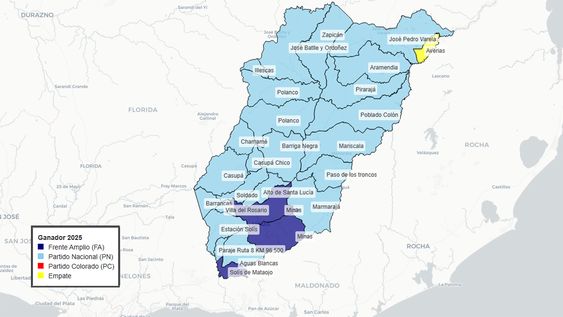 lavalleja: aunque perdio la eleccion departamental, el partido nacional voto mejor que el frente en casi todas las localidades lavalleja: aunque perdio la eleccion departamental, el partido nacional voto mejor que el frente en casi todas las localidades