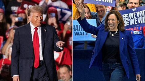 Candidatos a la presidencia de Estados Unidos, Donald Trump y Kamala Harris