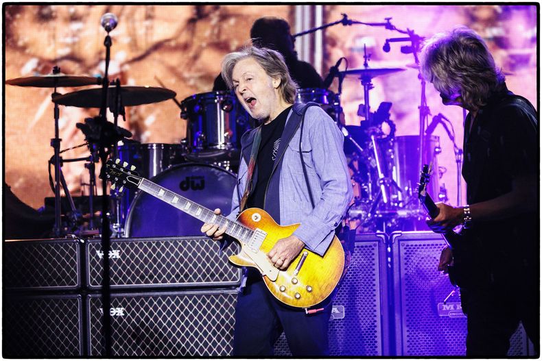 Paul McCartney en un ensayo de la gira, en Los Ángeles, esta semana