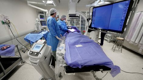 Quirófano en una mutualista de Uruguay.