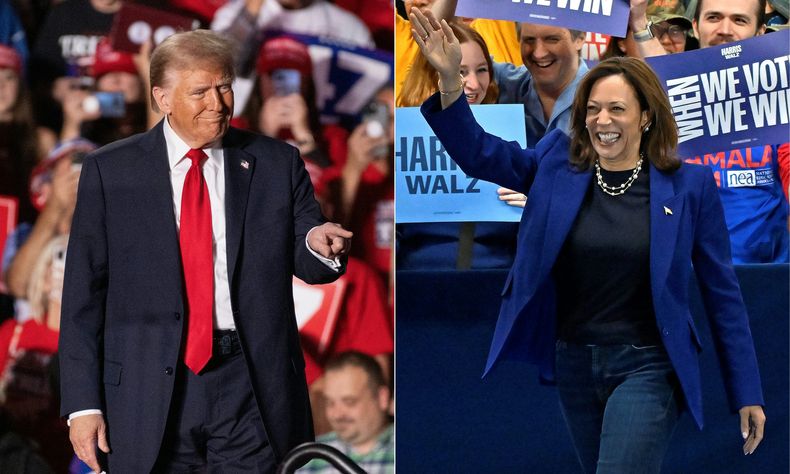 Candidatos a la presidencia de Estados Unidos, Donald Trump y Kamala Harris