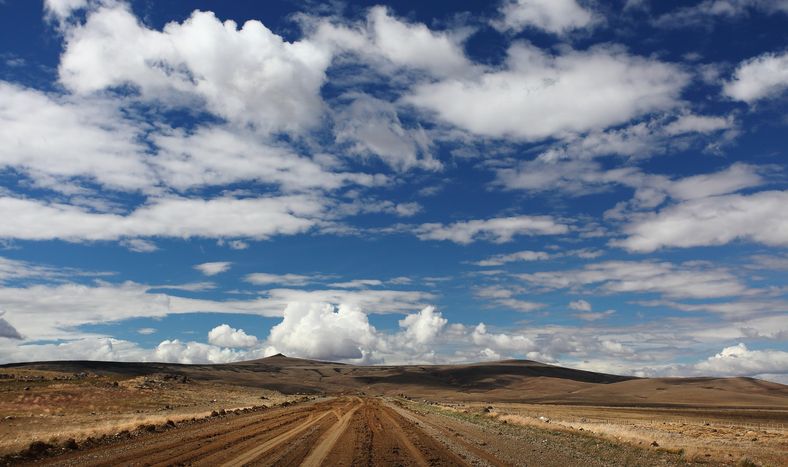 Carratera en la Patagonia.